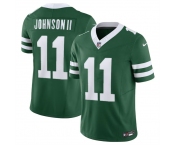 Men's New York Jets #11 Jermaine Johnson Green 2023 F.U.S.E Throwback Limited Football Stitched Jersey