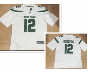 Men's New York Jets #12 Aaron Rodgers White 2023 Vapor Untouchable Stitched Nike Limited Jersey