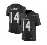 Men's New York Jets #14 Sam Darnold Black Alternate Vapor Untouchable Limited Player Football Jersey