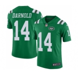 Men's New York Jets #14 Sam Darnold Limited Green Rush Vapor Untouchable Football Jersey