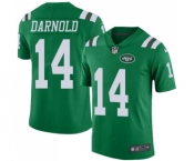 Men's New York Jets #14 Sam Darnold Limited Green Rush Vapor Untouchable Football Jersey