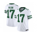 Men's New York Jets #17 Garrett Wilson White 2023 F.U.S.E. Vapor Limited Throwback Stitched Football Jersey