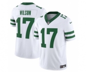 Men's New York Jets #17 Garrett Wilson White 2023 F.U.S.E. Vapor Limited Throwback Stitched Football Jersey