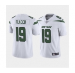 Men's New York Jets #19 Joe Flacco White Vapor Limited Stitched Jersey
