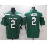 Men's New York Jets #2 Wilson Green Team Color Vapor Untouchable Limited Player Football Jersey