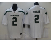Men's New York Jets #2 Wilson White Team Color Vapor Untouchable Limited Player Football Jersey