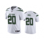 Men's New York Jets #20 Breece Hall 2022 White Vapor Untouchable Limited Stitched Jersey