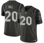 Men's New York Jets #20 Breece Hall Black 2025 F.U.S.E. “Rivalries” Vapor Limited Football Stitched Jersey