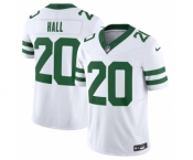 Men's New York Jets #20 Breece Hall White 2023 F.U.S.E. Vapor Limited Throwback Stitched Football Jersey