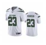 Men's New York Jets #23 James Robinson White Vapor Untouchable Limited Stitched Jersey