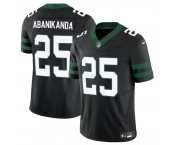 Men's New York Jets #25 Israel Abanikanda Black 2023 F.U.S.E Vapor Untouchable Limited Football Stitched Jersey