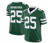 Men's New York Jets #25 Israel Abanikanda Green 2023 F.U.S.E Throwback Limited Football Stitched Jersey