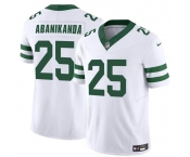 Men's New York Jets #25 Israel Abanikanda White 2024 F.U.S.E. Vapor Limited Football Stitched Jersey