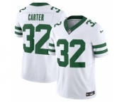 Men's New York Jets #32 Michael Carter White 2023 F.U.S.E. Vapor Limited Throwback Stitched Football Jersey