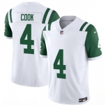 Men's New York Jets #4 Brady Cook White 2025 F.U.S.E. Classic Alternate Vapor Untouchable Limited Football Stitched Jersey