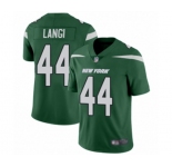 Men's New York Jets #44 Harvey Langi Green Team Color Vapor Untouchable Limited Player Football Jersey