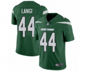 Men's New York Jets #44 Harvey Langi Green Team Color Vapor Untouchable Limited Player Football Jersey