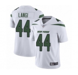 Men's New York Jets #44 Harvey Langi White Vapor Untouchable Limited Player Football Jersey
