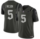 Men's New York Jets #5 Garrett Wilson Black 2025 F.U.S.E. “Rivalries” Vapor Limited Football Stitched Jersey