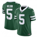 Men's New York Jets #5 Garrett Wilson Green 2024 F.U.S.E. Vapor Limited Football Stitched Jersey