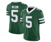 Men's New York Jets #5 Garrett Wilson Green 2024 F.U.S.E. Vapor Limited Football Stitched Jersey