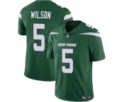 Men's New York Jets #5 Garrett Wilson Green Vapor Untouchable Limited Football Stitched Jersey