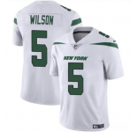 Men's New York Jets #5 Garrett Wilson White Vapor Untouchable Limited Football Stitched Jersey