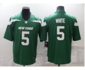 Men's New York Jets #5 Mike White Green Vapor Untouchable Limited Stitched Jersey