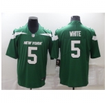 Men's New York Jets #5 Mike White Nike Gotham Green Limited Player Jersey