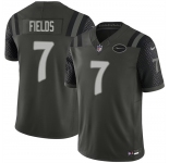 Men's New York Jets #7 Justin Fields Black 2025 F.U.S.E. “Rivalries” Vapor Limited Football Stitched Jersey