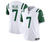 Men's New York Jets #7 Justin Fields White 2025 F.U.S.E. Classic Alternate Vapor Untouchable Limited Football Stitched Jersey