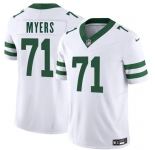 Men's New York Jets #71 Josh Myers White 2025 F.U.S.E. Vapor Untouchable Limited Football Stitched Jersey