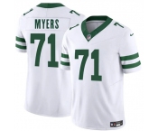 Men's New York Jets #71 Josh Myers White 2025 F.U.S.E. Vapor Untouchable Limited Football Stitched Jersey