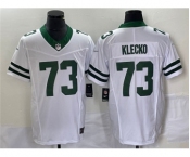 Men's New York Jets #73 Joe Klecko White 2023 F.U.S.E. Vapor Limited Throwback Stitched Football Jersey