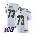 Men's New York Jets #73 Joe Klecko White Vapor Untouchable Limited Player 100th Season Football Jersey