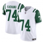 Men's New York Jets #74 Olu Fashanu White 2024 Classic Alternate Vapor F.U.S.E. Limited Stitched Football Jersey