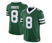 Men's New York Jets #8 Aaron Rodgers Green 2024 F.U.S.E. Vapor Limited Football Stitched Jersey
