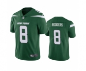 Men's New York Jets #8 Aaron Rodgers Green Vapor Untouchable Limited Stitched Jersey