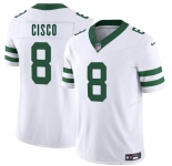 Men's New York Jets #8 Andre Cisco White 2025 F.U.S.E. Vapor Untouchable Limited Football Stitched Jersey