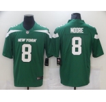 Men's New York Jets #8 Elijah Moore Nike Gotham Green 2021 NFL Draft Pick Player Leopard Limited Jersey