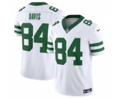 Men's New York Jets #84 Corey Davis White 2023 F.U.S.E. Vapor Limited Throwback Stitched Football Jersey