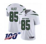 Men's New York Jets #85 Wesley Walker White Vapor Untouchable Limited Player 100th Season Football Jersey
