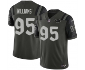 Men's New York Jets #95 Quinnen Williams Black 2025 F.U.S.E. “Rivalries” Vapor Limited Football Stitched Jersey