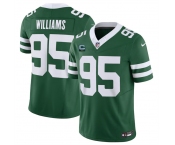 Men's New York Jets #95 Quinnen Williams Green 2024 F.U.S.E. With 2-Star C Patch Vapor Limited Stitched Jersey