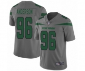Men's New York Jets #96 Henry Anderson Limited Gray Inverted Legend Football Jersey