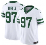 Men's New York Jets #97 Jay Tufele White 2025 F.U.S.E. Vapor Untouchable Limited Football Stitched Jersey