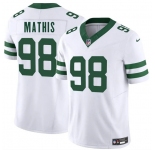 Men's New York Jets #98 Phidarian Mathis White 2025 F.U.S.E. Vapor Untouchable Limited Football Stitched Jersey