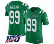 Men's New York Jets #99 Steve McLendon Limited Green Rush Vapor Untouchable 100th Season Football Jersey