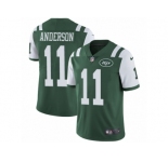 Men's Nike New York Jets #11 Robby Anderson Vapor Untouchable Limited Green Team Color NFL Jersey