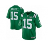 Men's Nike New York Jets #15 Brandon Marshall Limited Green Rush NFL Jersey